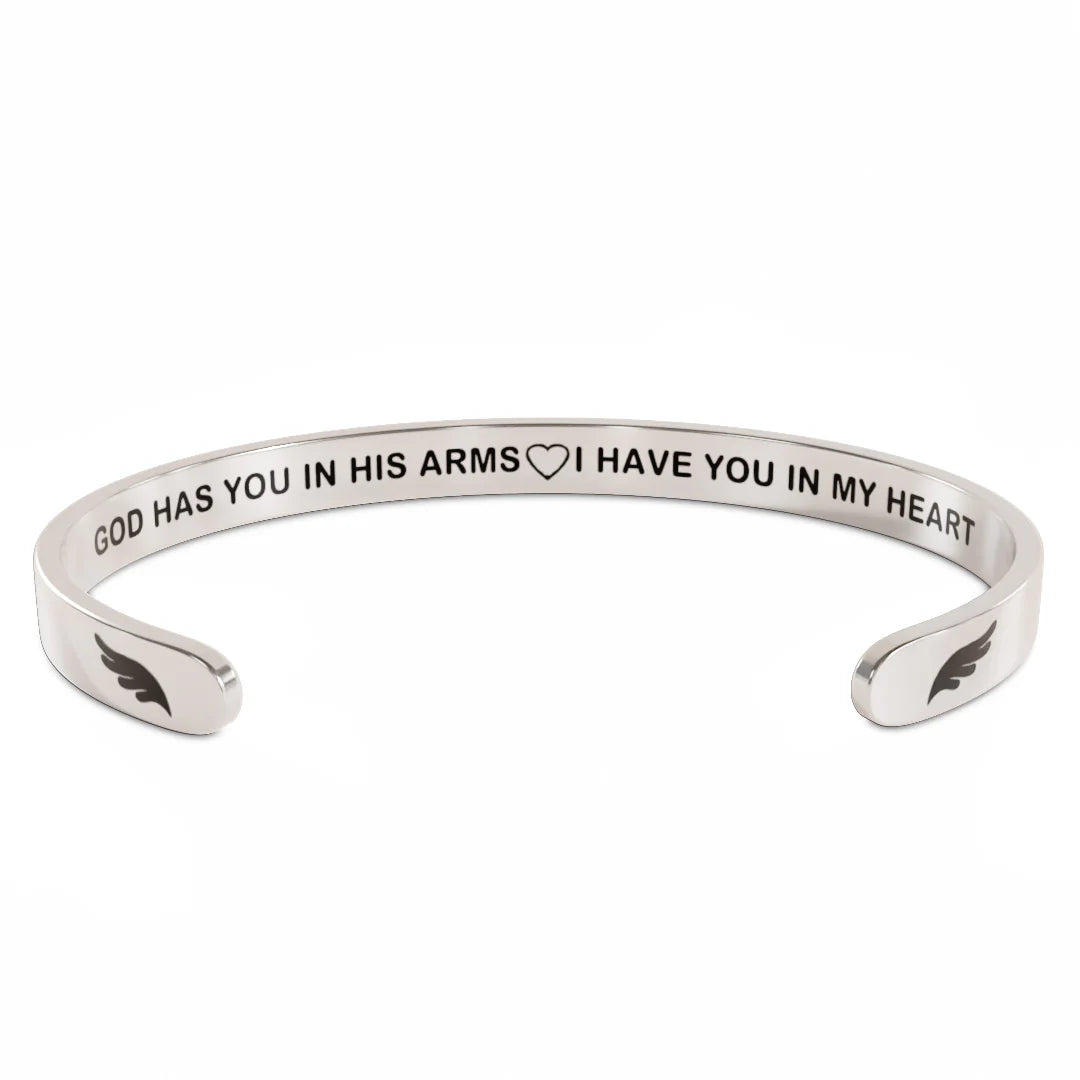 Memorial - God Has You In His Arms I Have You In My Heart Bracelet