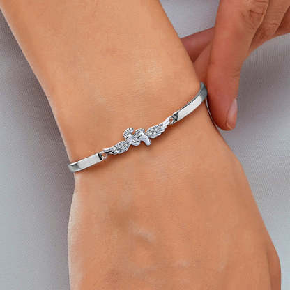 For Memorial - Mama Of An Angel Wing  Bracelet