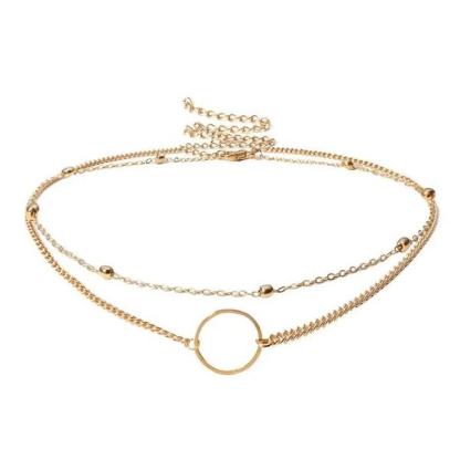 Circle Detail Choker-37bracelet