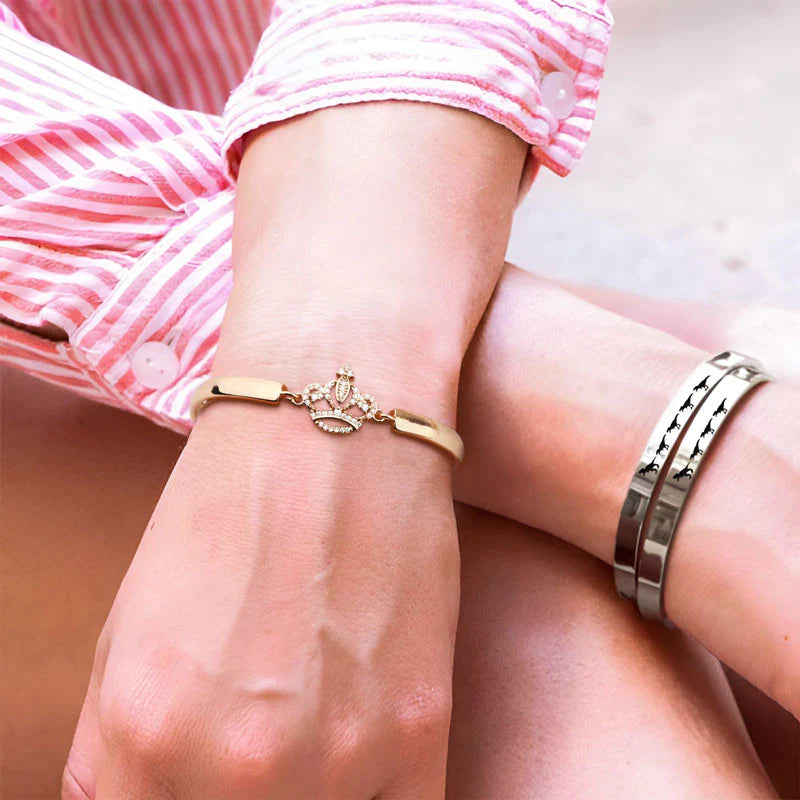 For Friend - Straighten Your Crown Crown Bracelet-37bracelet