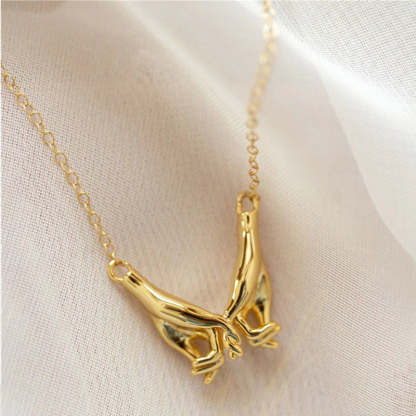 For Friend - I Pinky Promise To Always Be In These Three Places Pull Hook Necklace-37bracelet