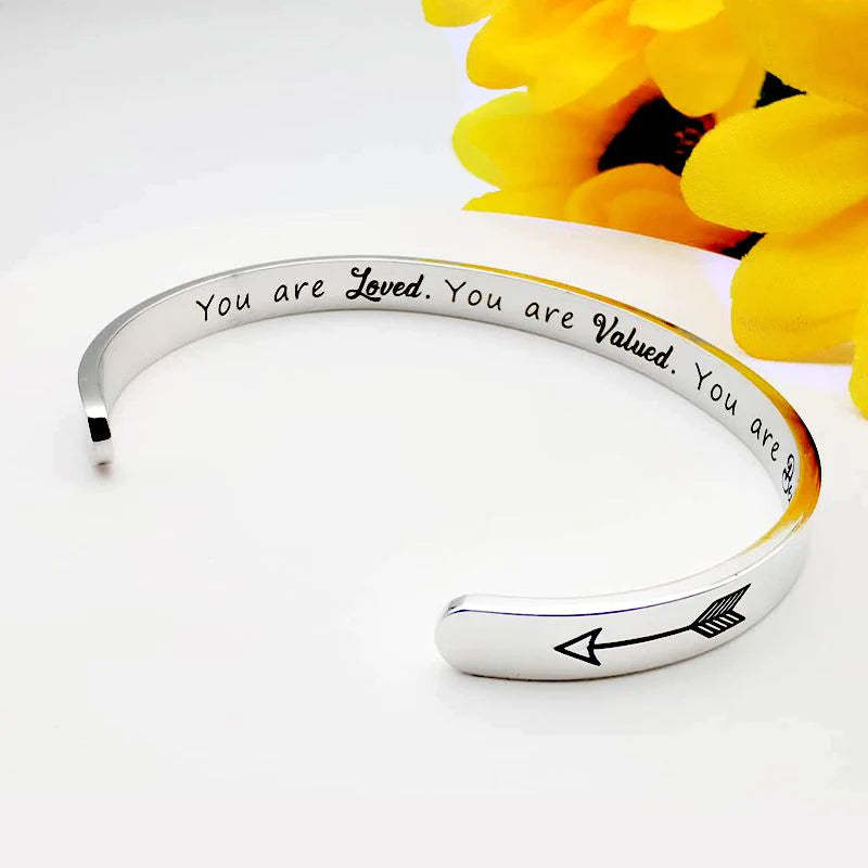 You Are Loved, You Are Valued, You Are Beautiful Bracelet