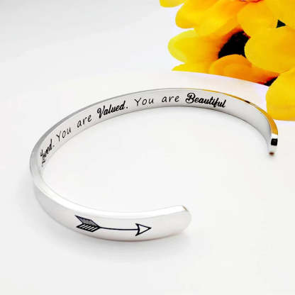 You Are Loved, You Are Valued, You Are Beautiful Bracelet