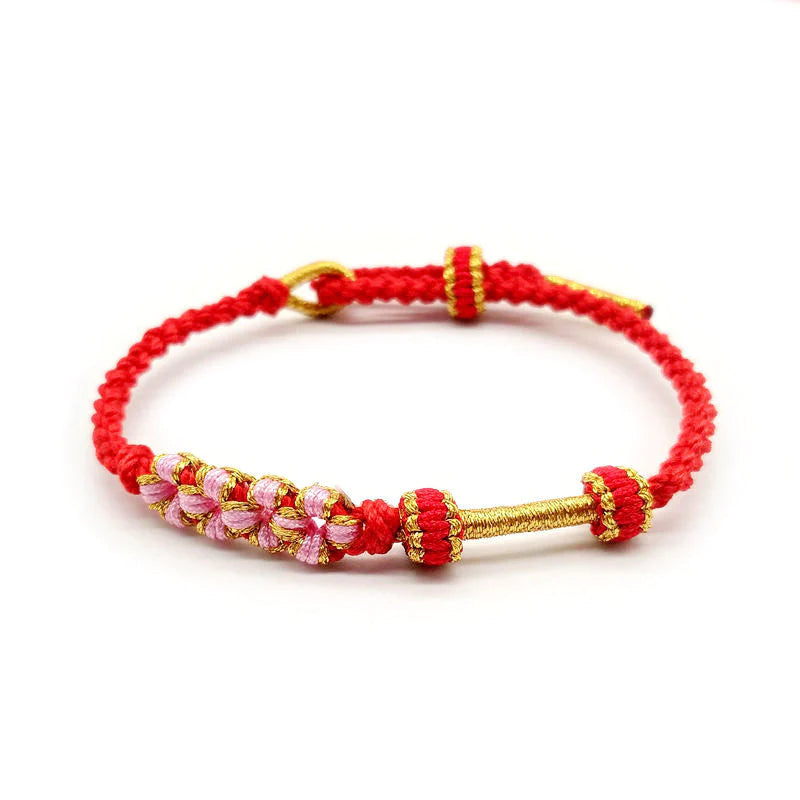 For Grandson - Grandmother and Grandson A link that can never be undone Peach Blossom Knot Bracelet-37bracelet