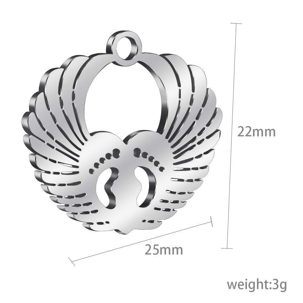 Little Baby Feet With Wings Ornament