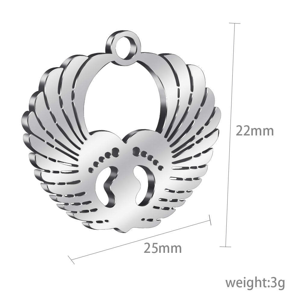 Little Baby Feet With Wings Ornament