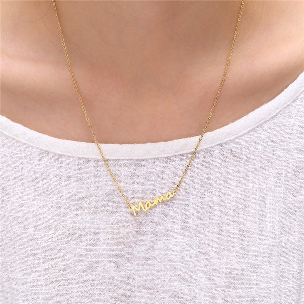 For Mom - Mama Letter Necklace