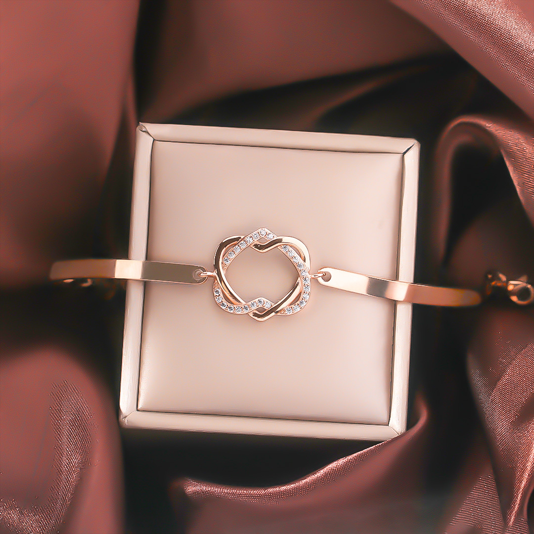 For Mother - Mother And Daughter Never Truly Apart Heart Knot Bracelet