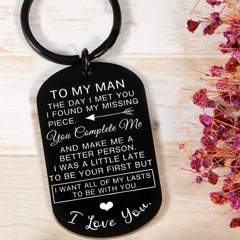 For Husband - I Want All Of My Lasts To Be With You Keychain-37bracelet