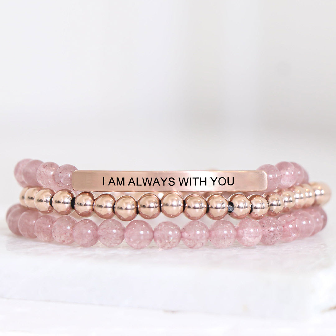For Daughter - Always Keep Me In Your Heart Bead Lettering Bracelet