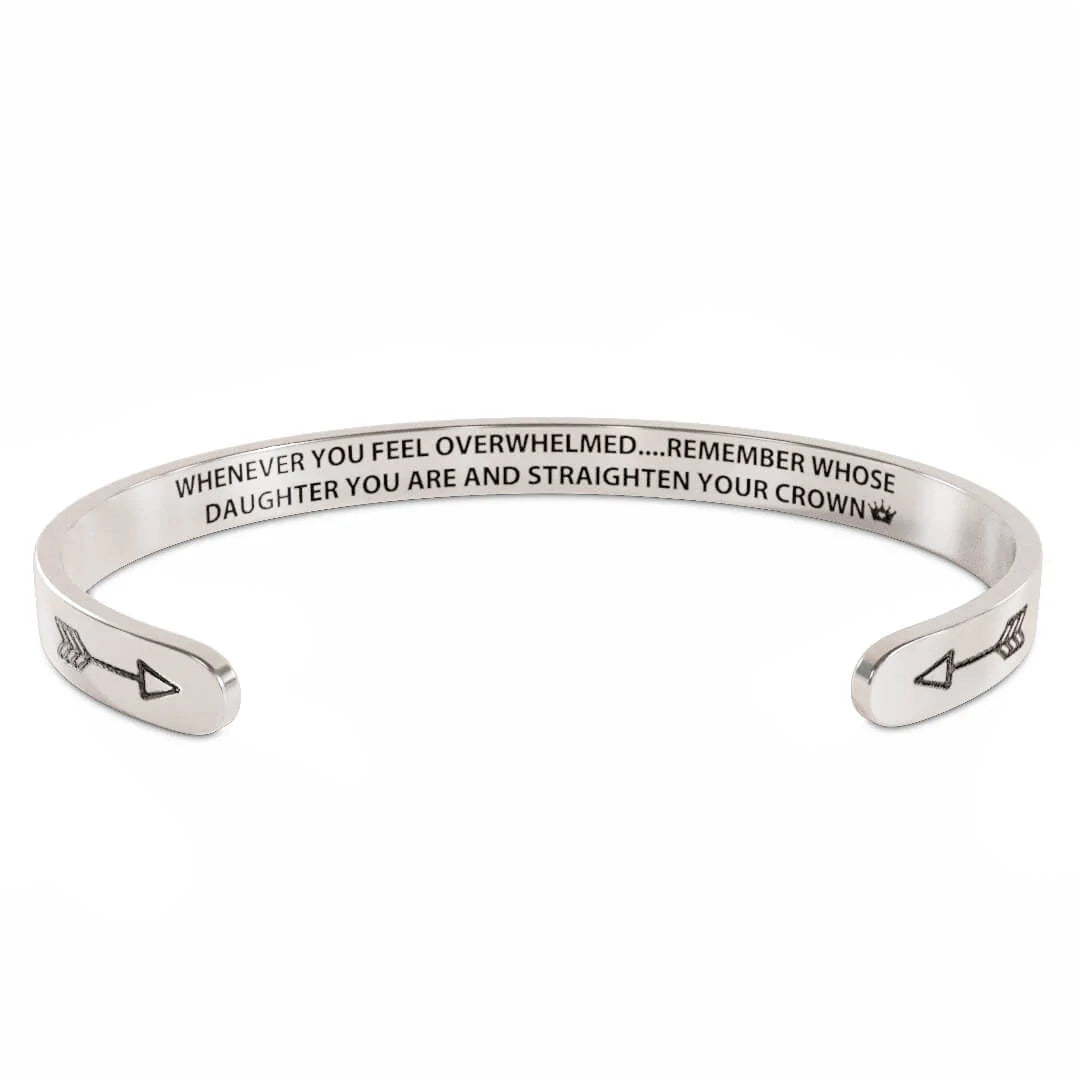 For Daughter - Whenever You Feel Overwhelmed...Crown Bracelet-37bracelet