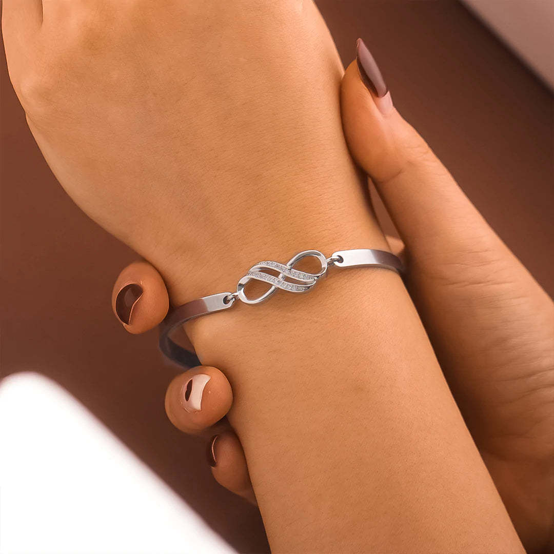For Friend - I WILL ALWAYS BE THERE FOR YOU Double Infinity Bracelet-37bracelet