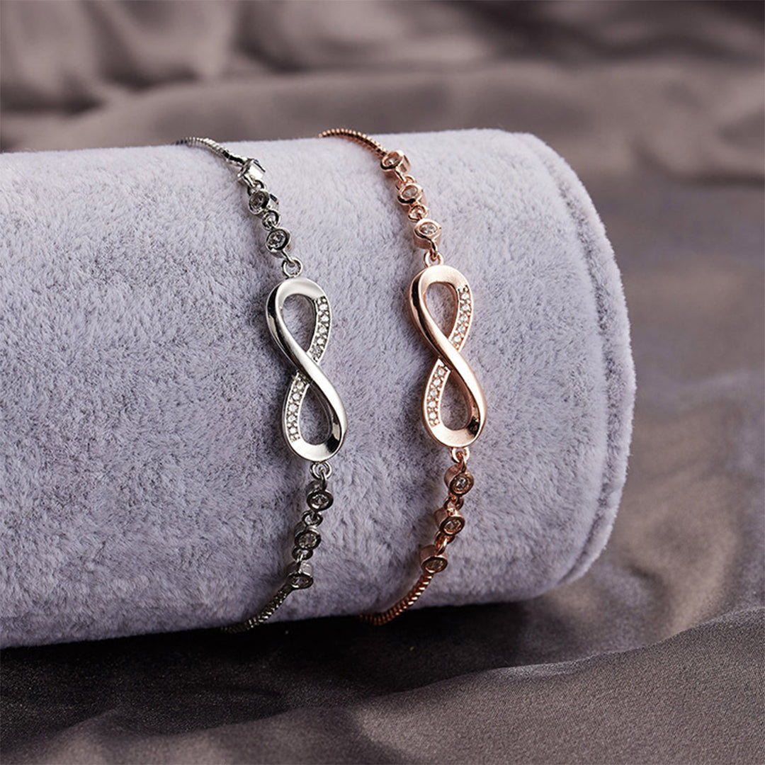 For Friend - A True Friendship Is A Journey Without An End Infinity Tennis Bracelet-37bracelet