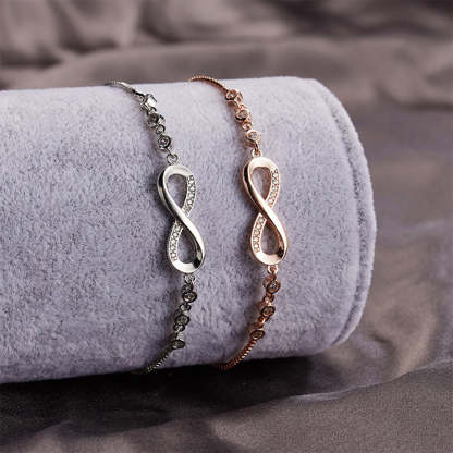 For Friend - A True Friendship Is A Journey Without An End Infinity Tennis Bracelet-37bracelet