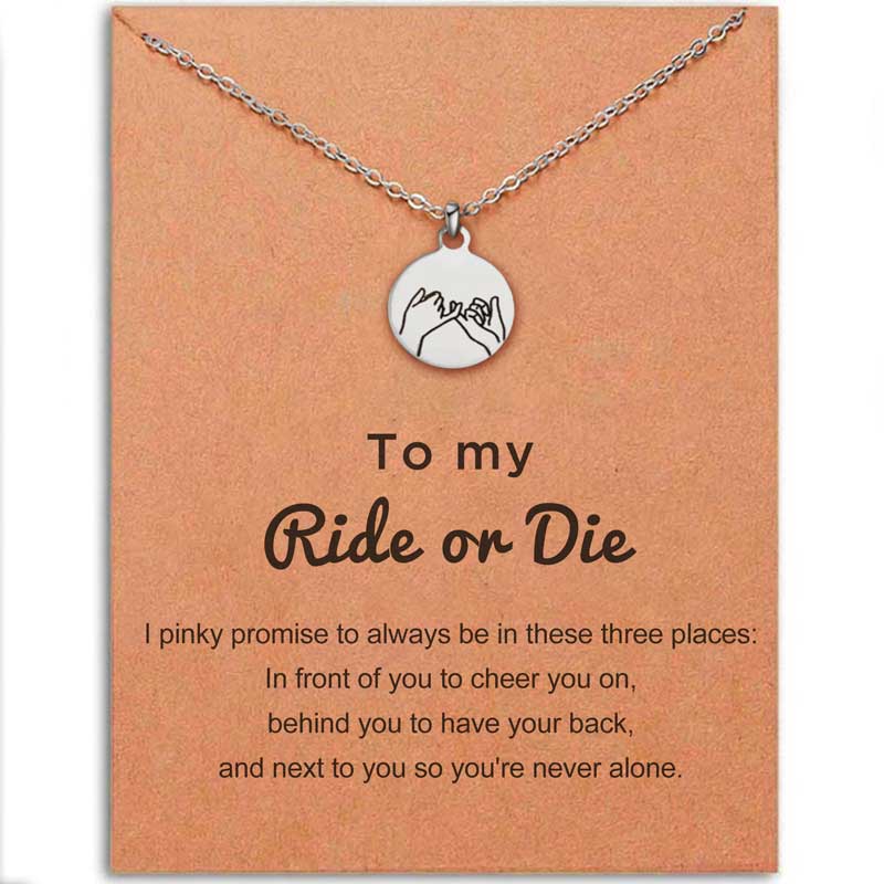For Friend - I Love You Always And Forever Pendant Necklace