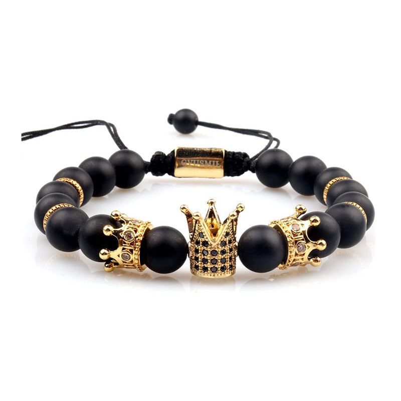 For Daughter - Straighten Your Crown Imperial Crown Bead Bracelet-37bracelet