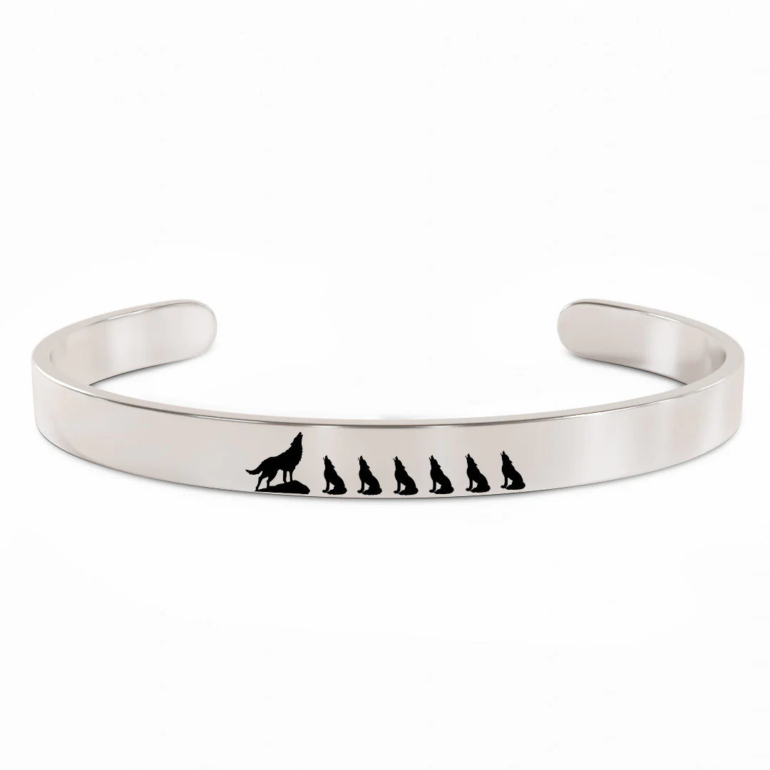For Mom - Mama  Wolf Bracelet