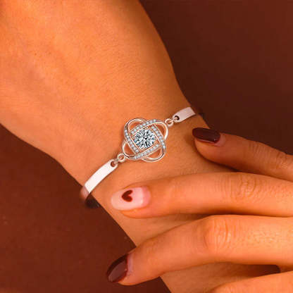 For Bonus Daughter - I May Not Have Given You The Gift Of Life But Life Gave Me The Gift Of You Diamond Knot Bracelet