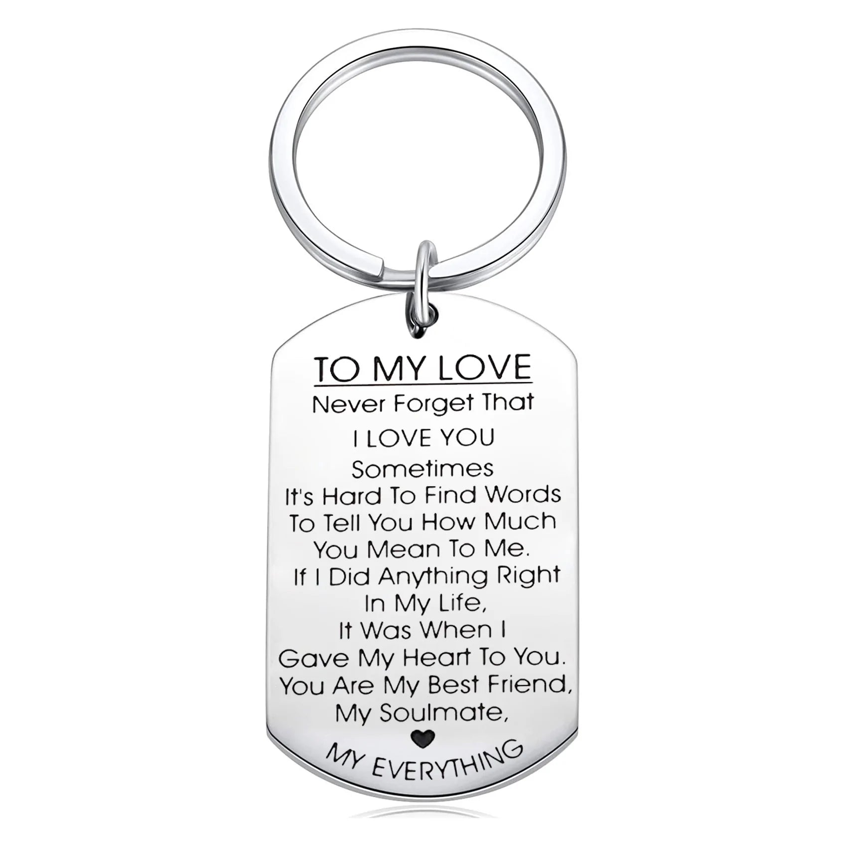 For Love - You Are My Best Friend, My Soulmate, MY EVERYTHING Couple Keychains