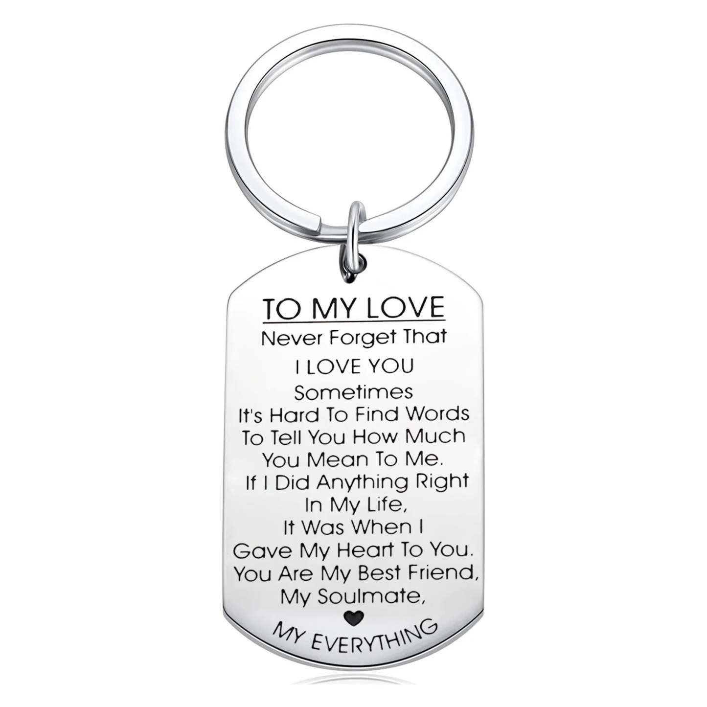 For Love - You Are My Best Friend, My Soulmate, MY EVERYTHING Couple Keychains