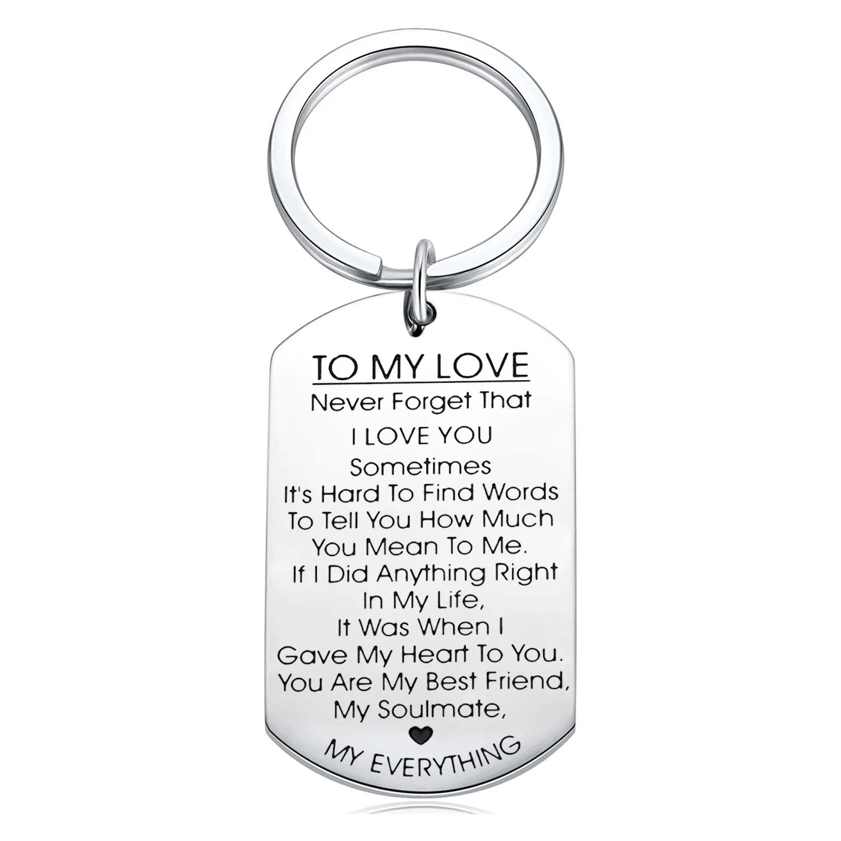 For Love - You Are My Best Friend, My Soulmate, MY EVERYTHING Couple Keychains