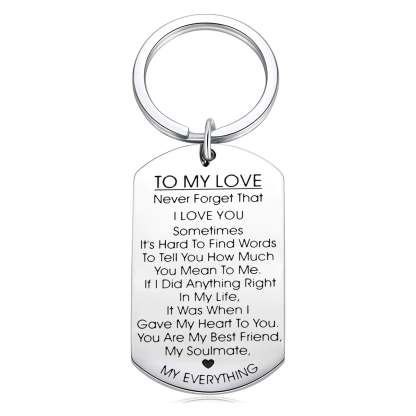 For Love - You Are My Best Friend, My Soulmate, MY EVERYTHING Couple Keychains