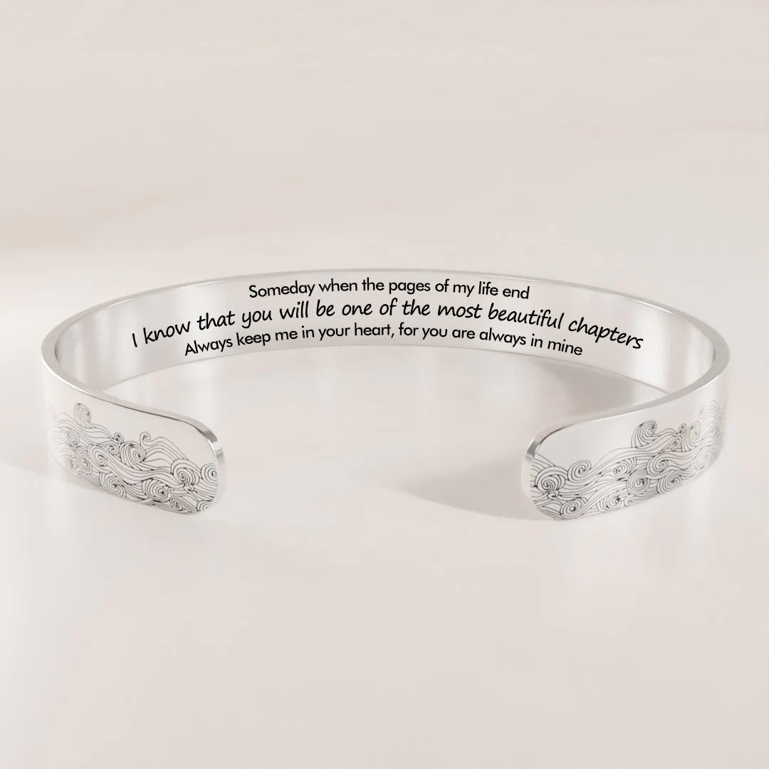 For Daughter - You will be one of the most Beautiful Chapters Bracelet-37bracelet