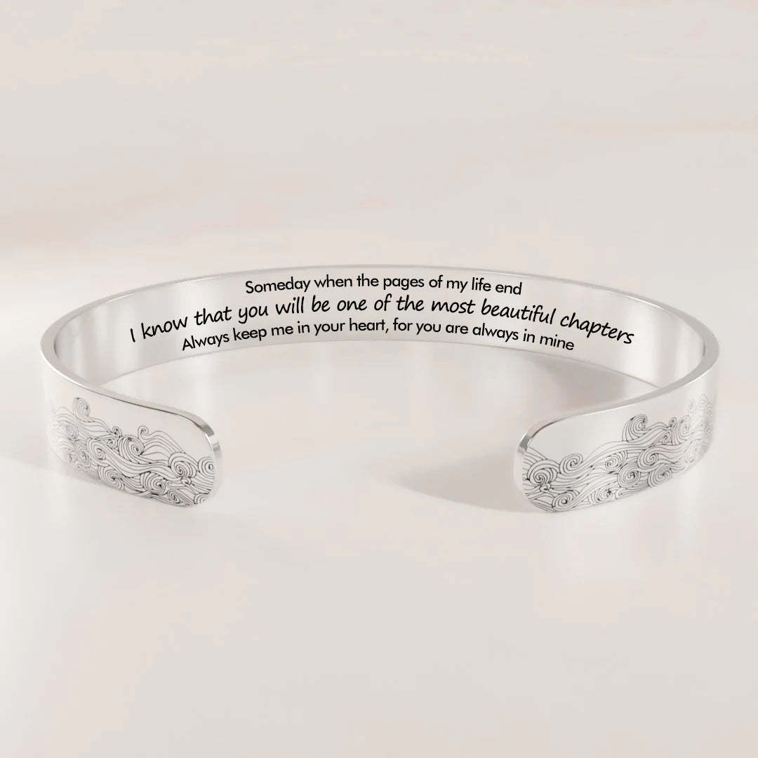 For Daughter - You will be one of the most Beautiful Chapters Bracelet-37bracelet