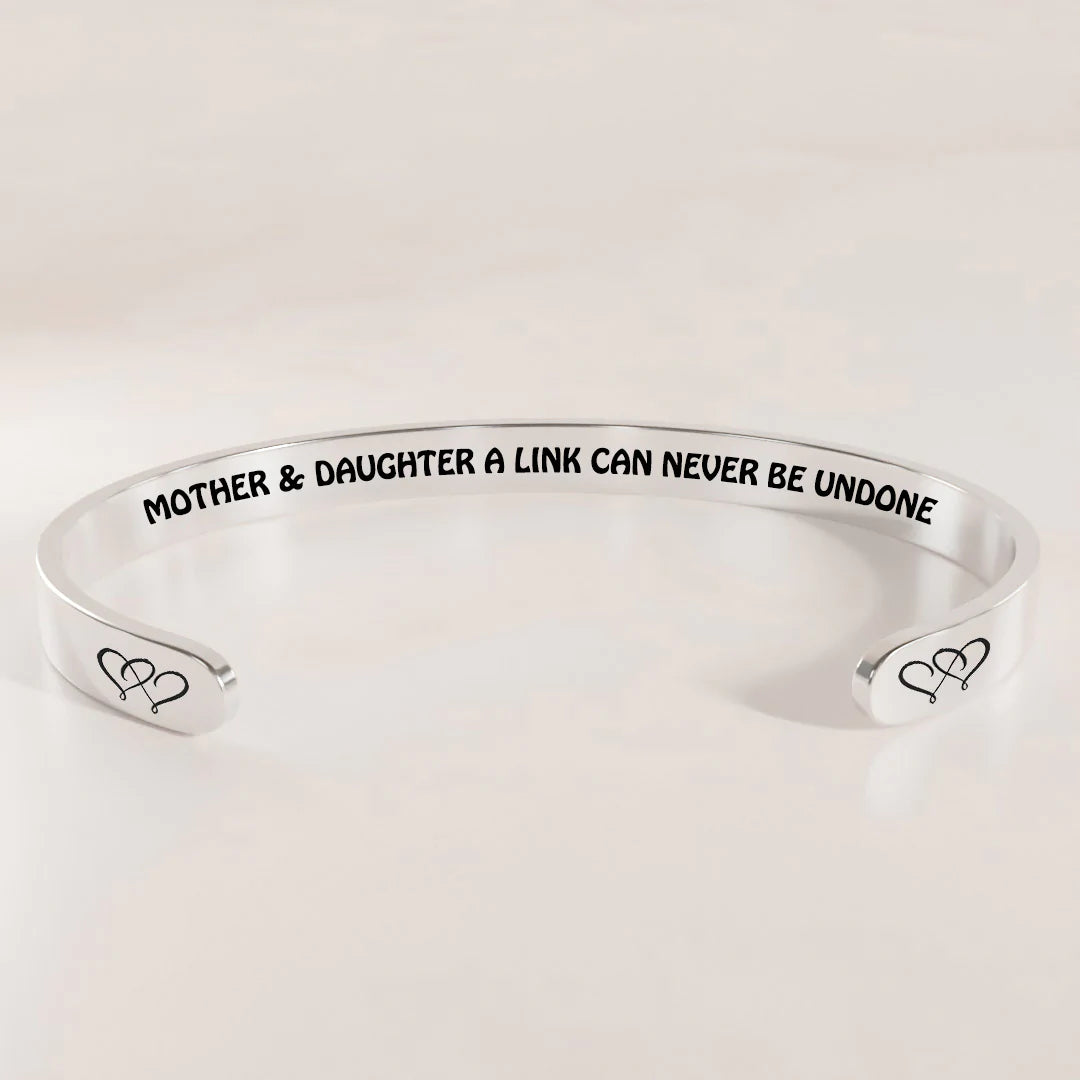 Mother & Daughter A link Can Never Be Undone Heart To Heart Bracelet-37bracelet