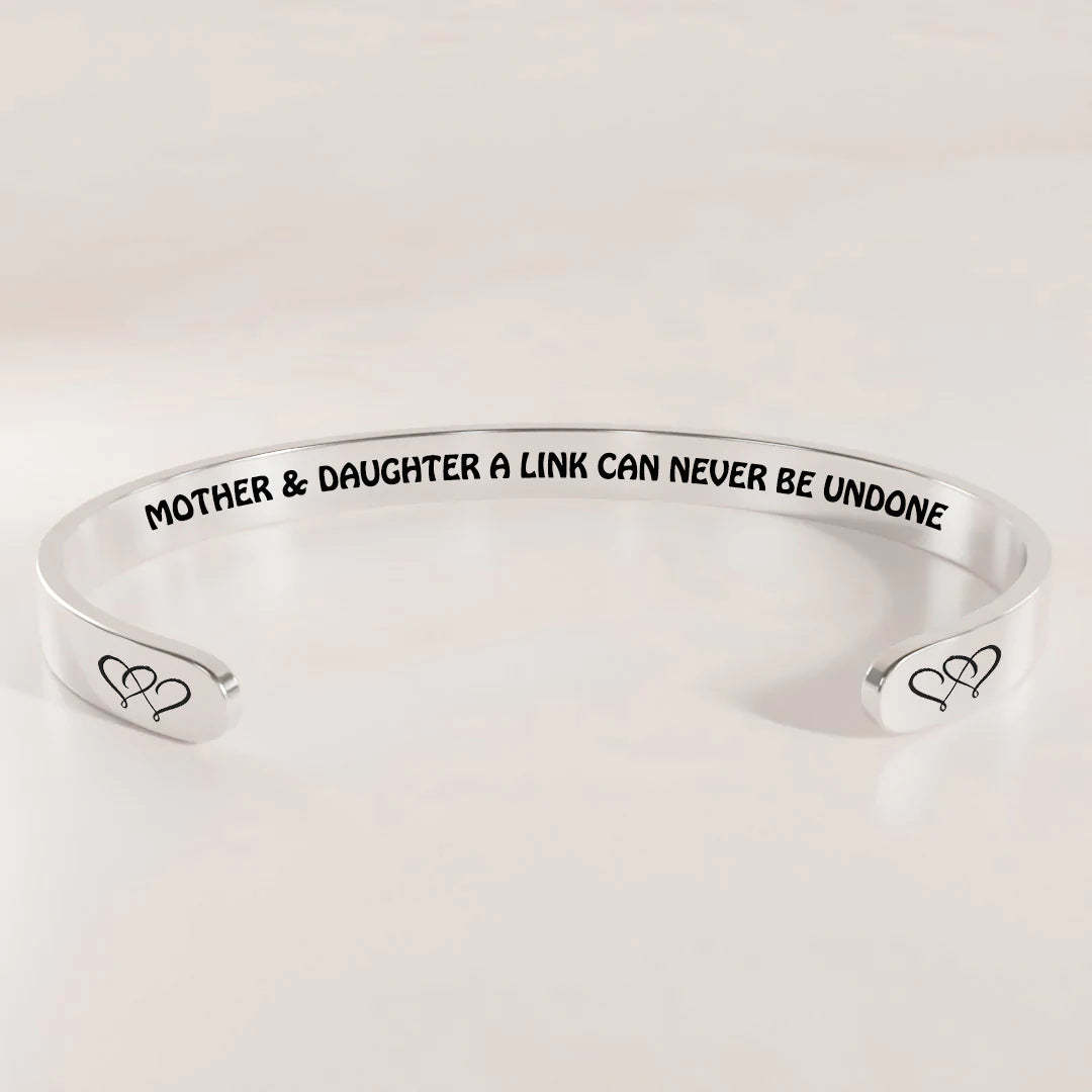 Mother & Daughter A link Can Never Be Undone Heart To Heart Bracelet-37bracelet