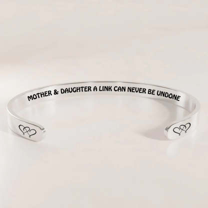 Mother & Daughter A link Can Never Be Undone Heart To Heart Bracelet-37bracelet