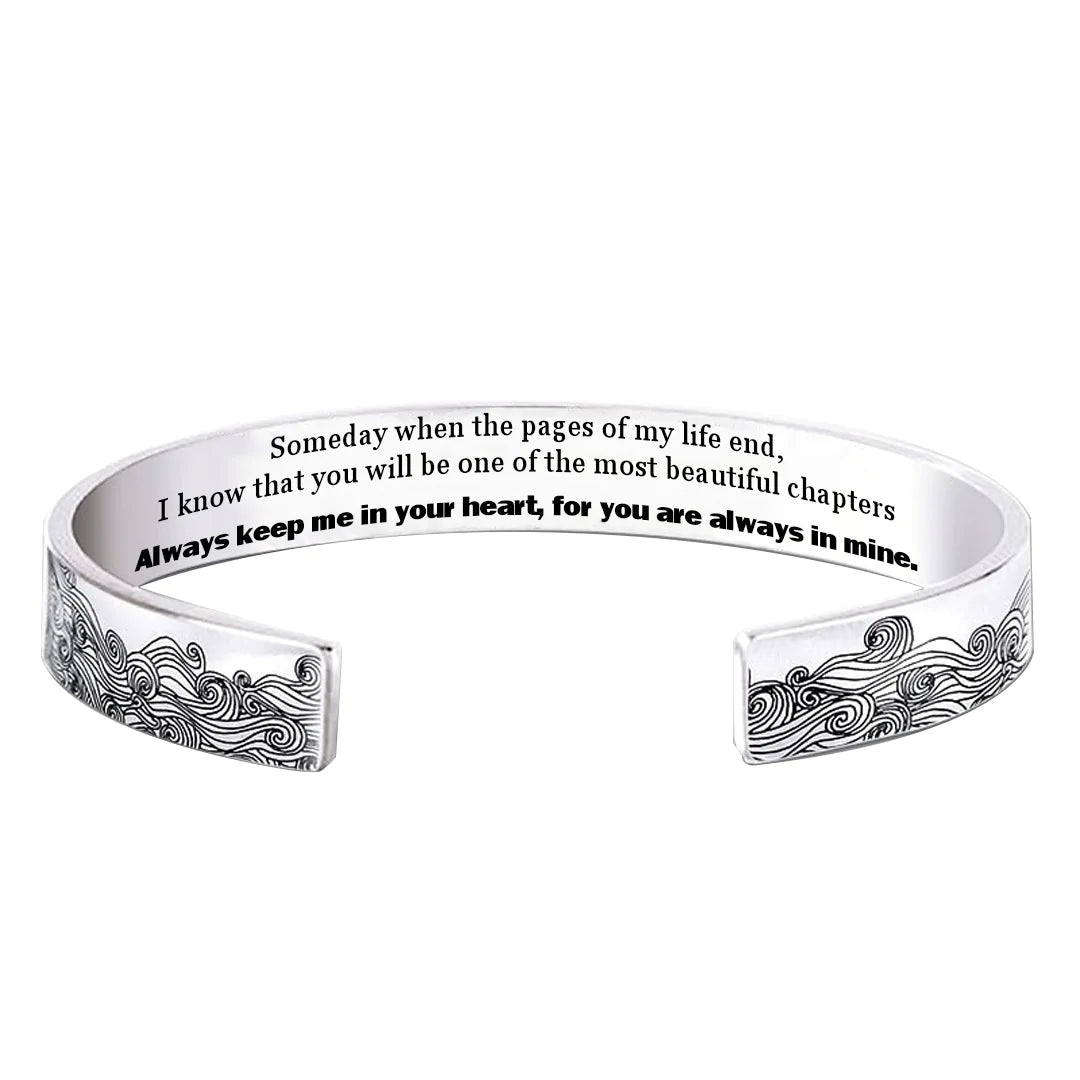 For Daughter - Always Keep Me In Your Heart Wave Bracelet-37bracelet