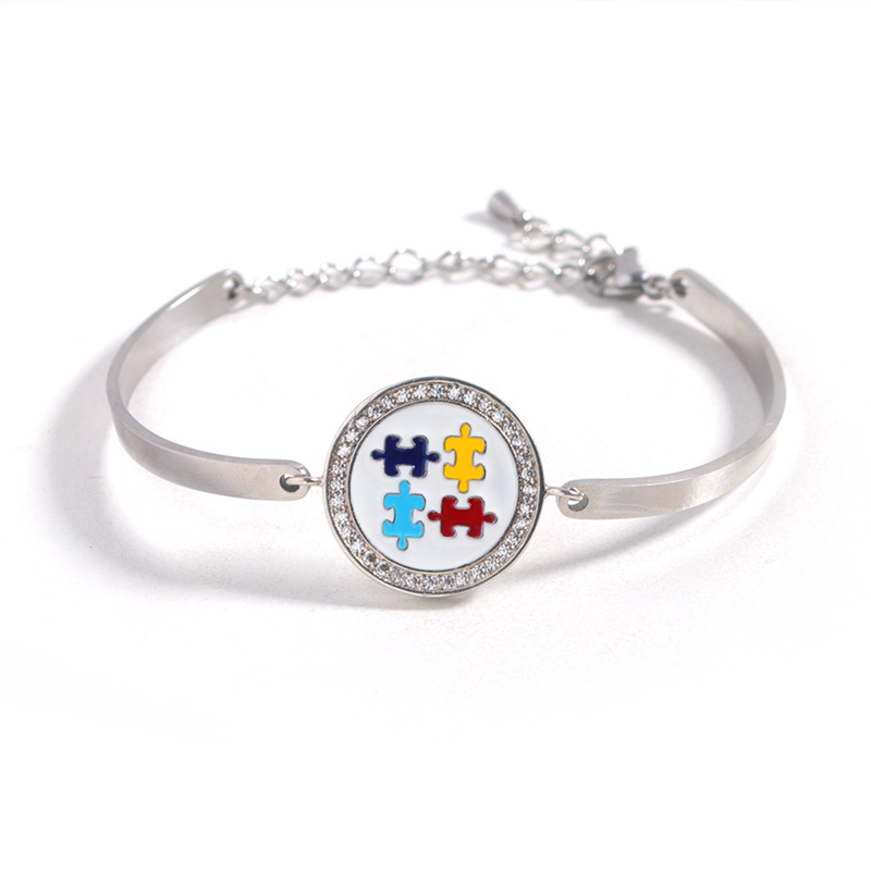 For Mother - You Are The Piece That Holds Us Together Puzzle Bracelet