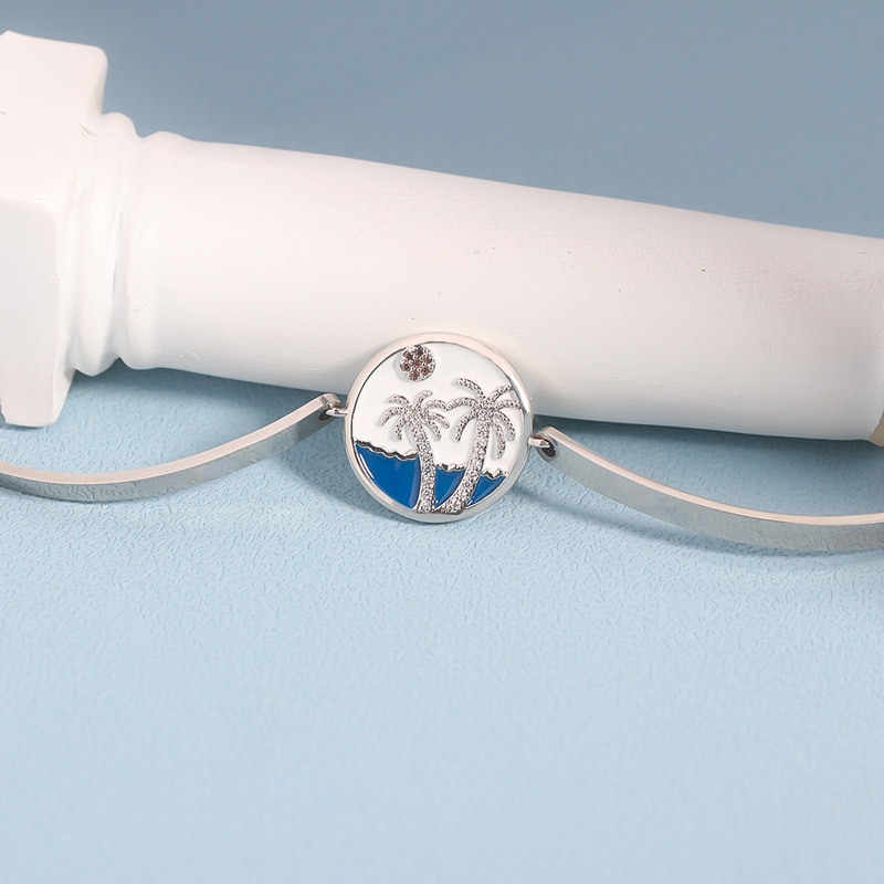 For Anyone - You Need To Slow Down And Breathe Palm Tree Bracelet-37bracelet