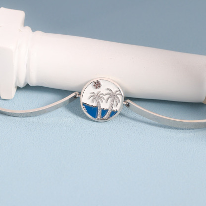 For Anyone - You Need To Slow Down And Breathe Palm Tree Bracelet-37bracelet