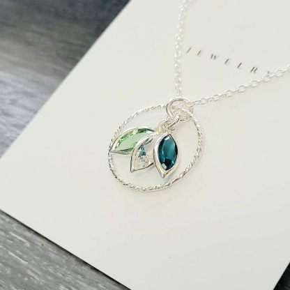 Personalized Family Birthstone Necklace