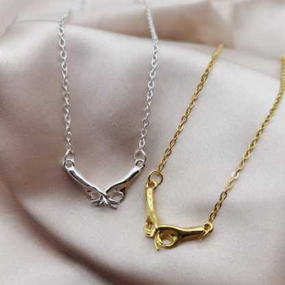 For Friend - I Pinky Promise To Always Be In These Three Places Pull Hook Necklace-37bracelet