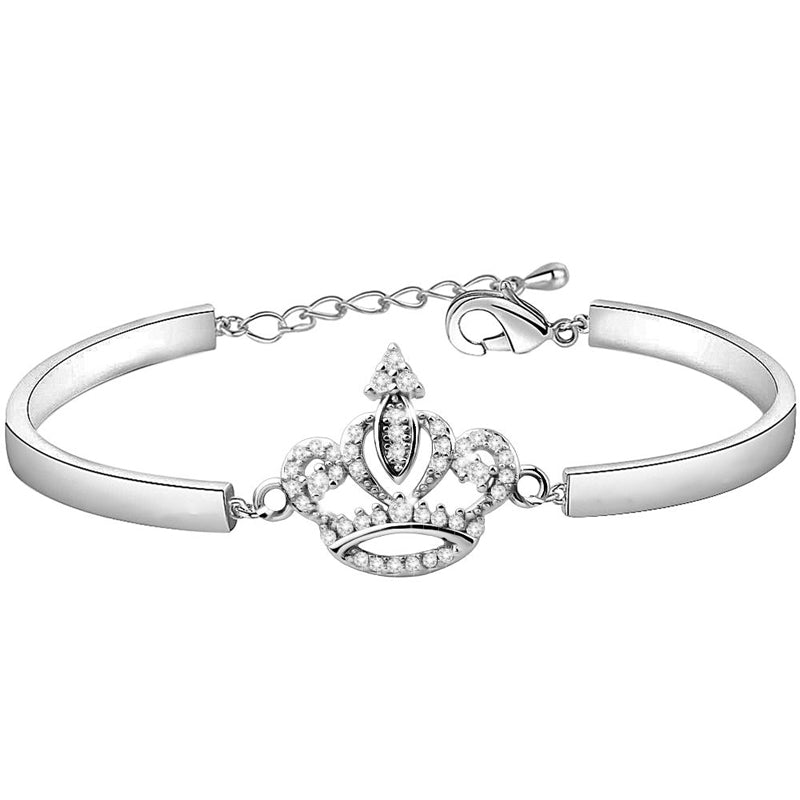 For Daughter - Be Brave Crown Bracelet