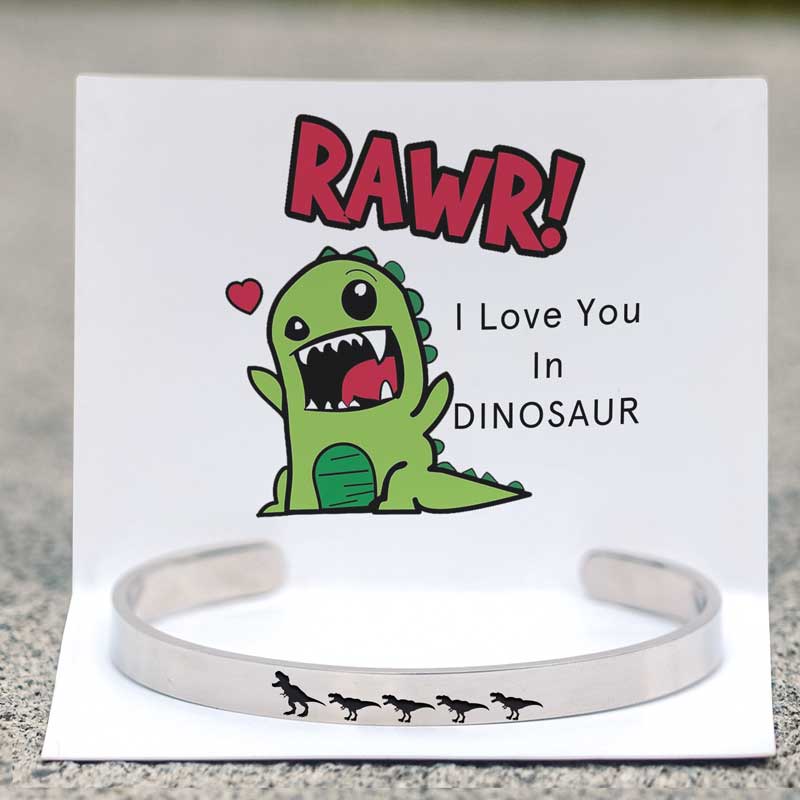 For Mom - Mama  Dinosaur Bracelet