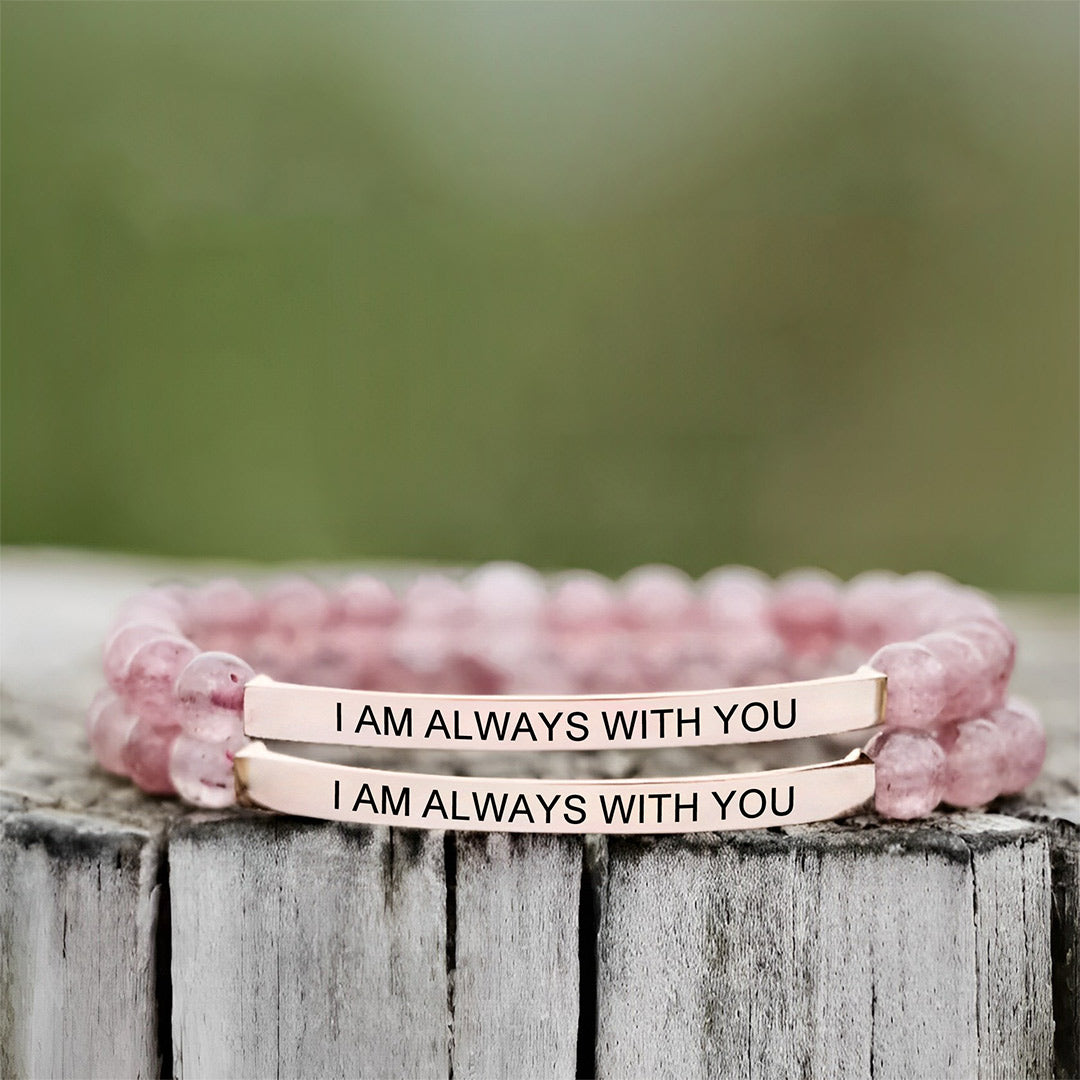For Daughter - Always Keep Me In Your Heart Bead Lettering Bracelet
