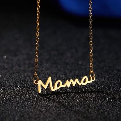 For Mom - Mama Letter Necklace
