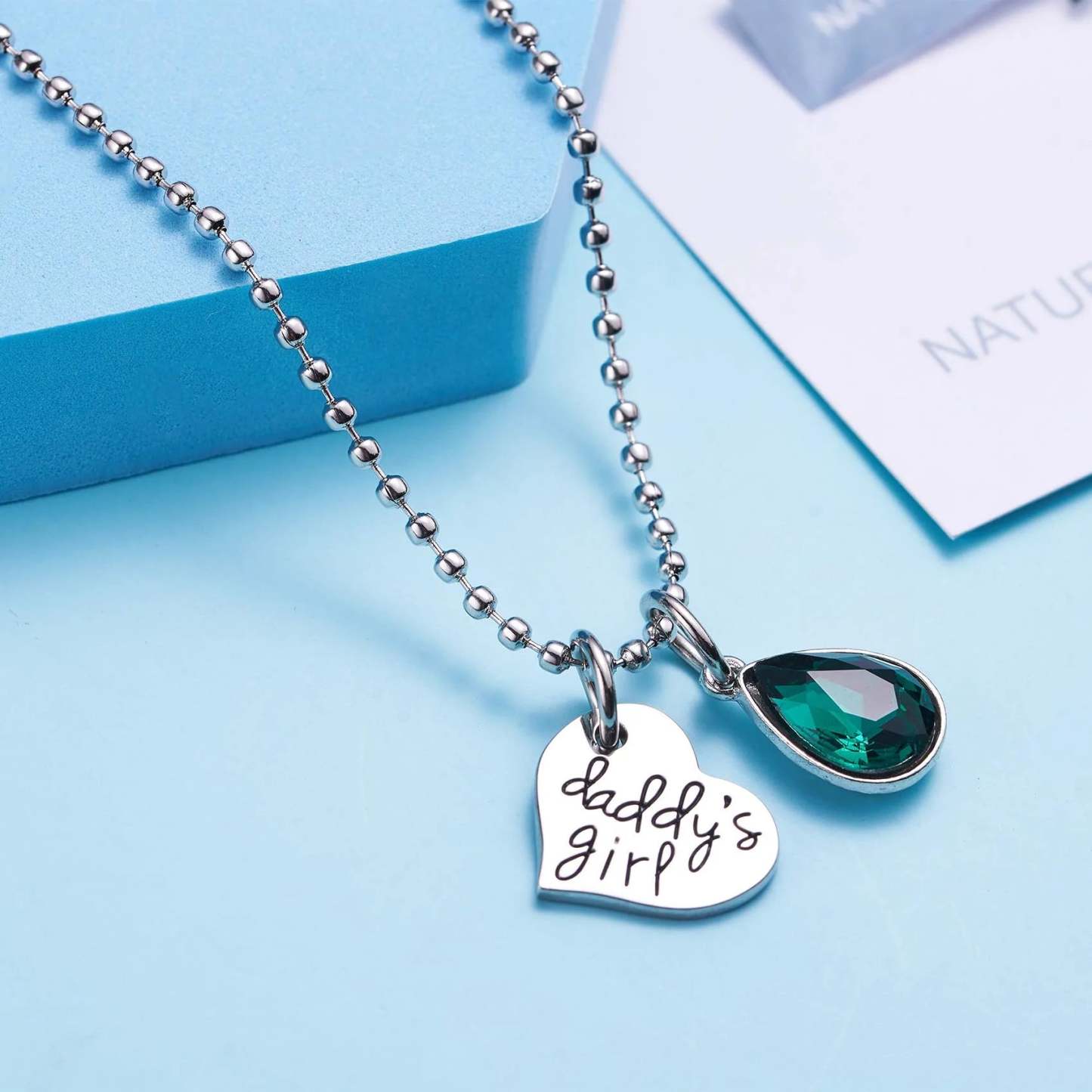 For Dad - Daddy's Girl Necklace and Keychain Set-37bracelet