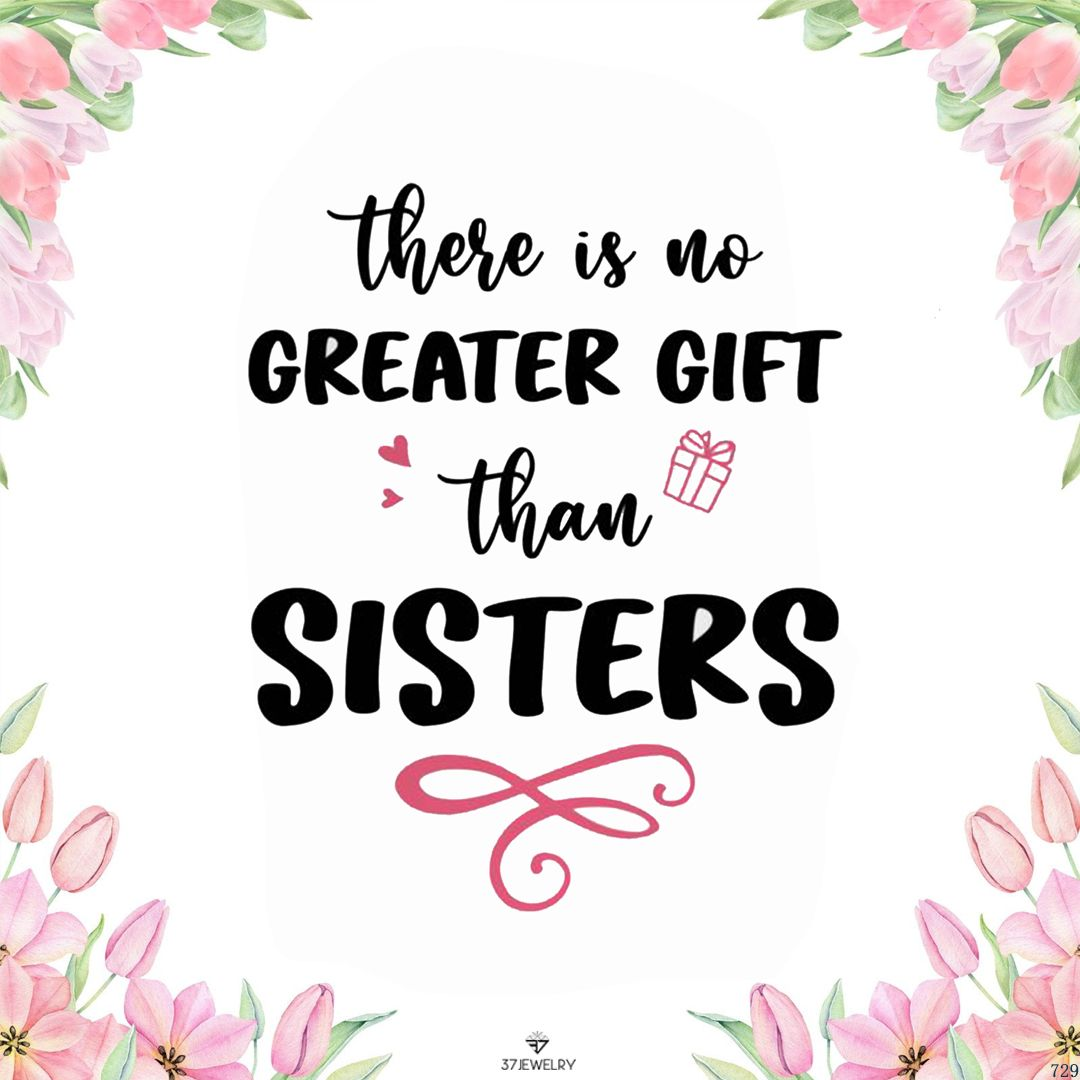 For Sister - There's No Greater Gift Than Sisters Diamond Knot Bracelet