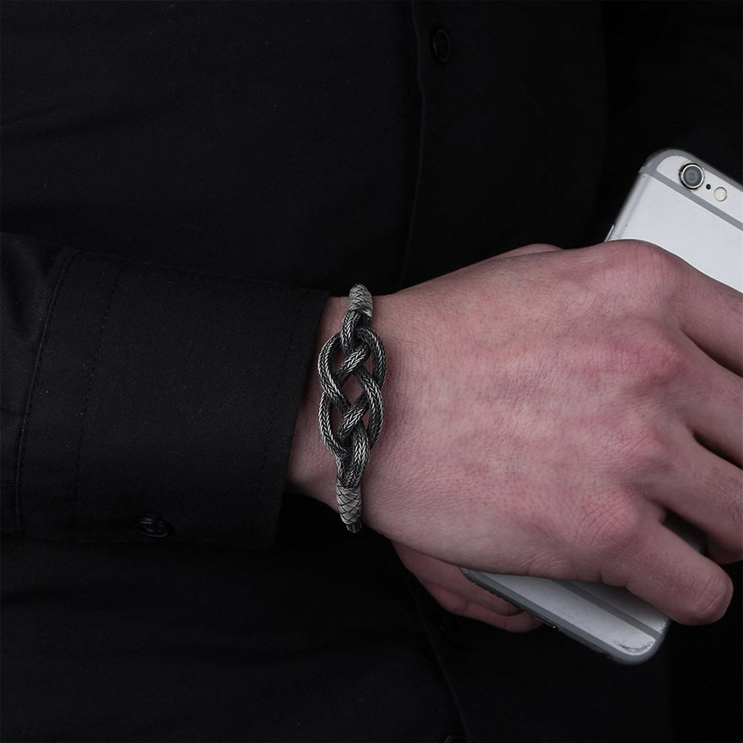 For Love - You Are The One I Want To Be With Celtic Knot Braided Bracelet