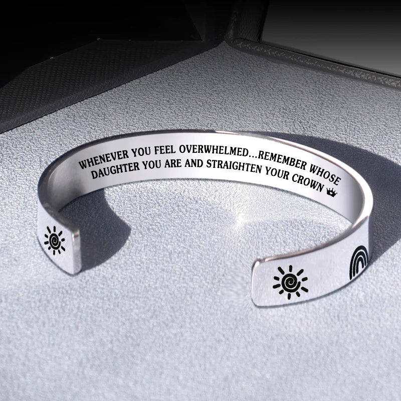 For Daughter - Whenever You Feel Overwhelmed... Crown Rainbow Bracelet-37bracelet