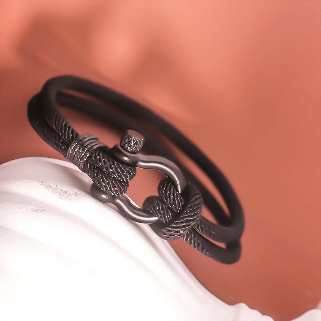 For Husband - Husband And Wife Forever Linked Together Knot Bracelet-37bracelet