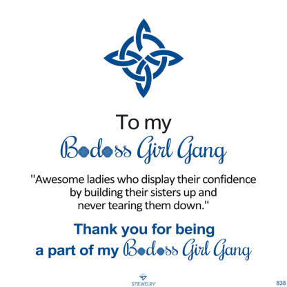 For Friend - Thank You For Being A Part Of My BADASS GIRL GANG Infinity Bracelet-37bracelet
