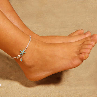 Conch Starfish Feet Chain