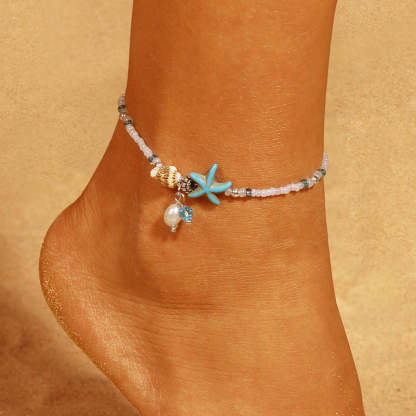 Conch Starfish Feet Chain