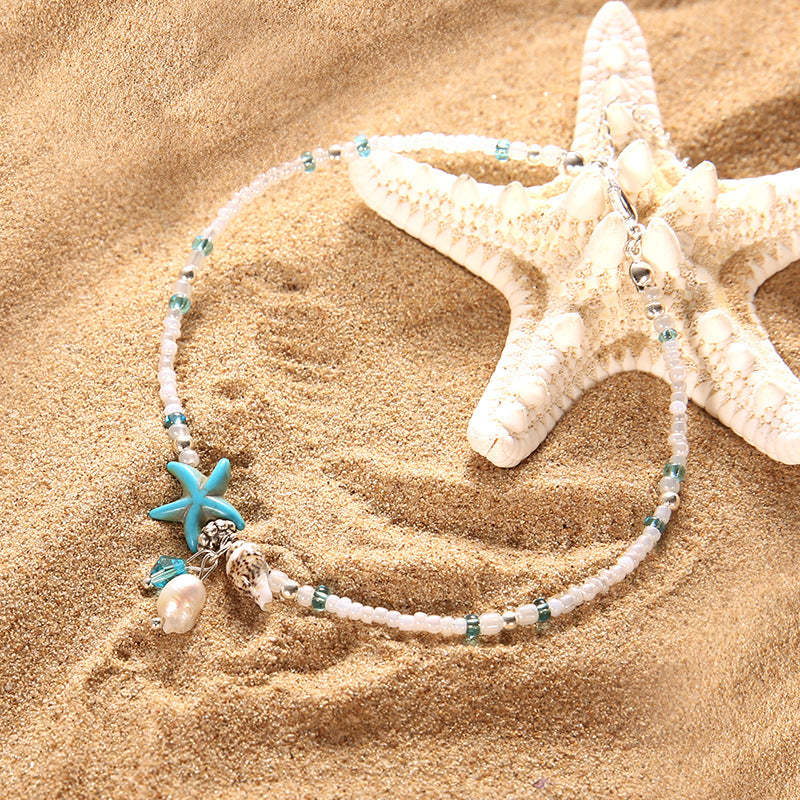 Conch Starfish Feet Chain
